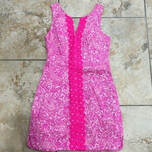 Lilly Pulitzer Pink & White Sundress Size 2